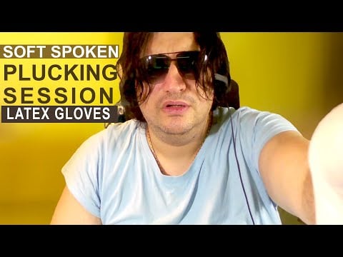 PLUCKING away negative energy | soft spoken ASMR session | LATEX gloves triggers | ROLEPLAY