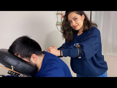 Asmr Massage Sedef - FACE,HEAD,SHOULDER (Chair Massage )