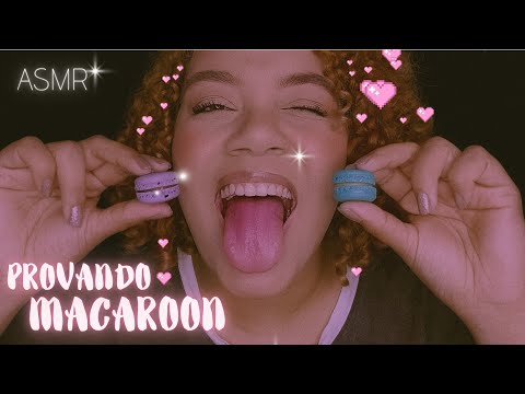 ASMR COMENDO MACAROONS 😋😍 ASMR MUKBANG 🥰