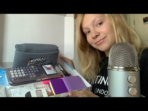 School supplies ASMR