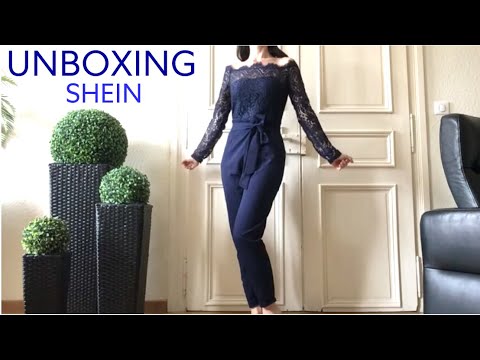 ASMR - UNBOXING shein : combinaisons, pantalon, robe, chaussures