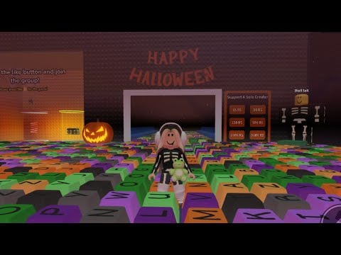 HALLOWEEN CLICKY KEYBOARD TOWER 🎃