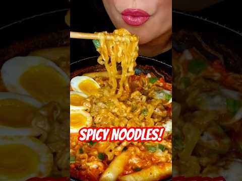 SPICY BULDAK CARBO NOODLES #koreanfood #asmr #buldak
