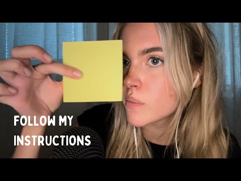 ASMR follow my instructions (fast paced)