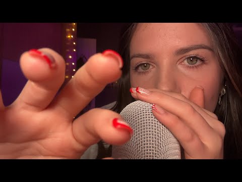 ASMR Mouth Sounds and Face Touching (Fast and aggressive) 💕