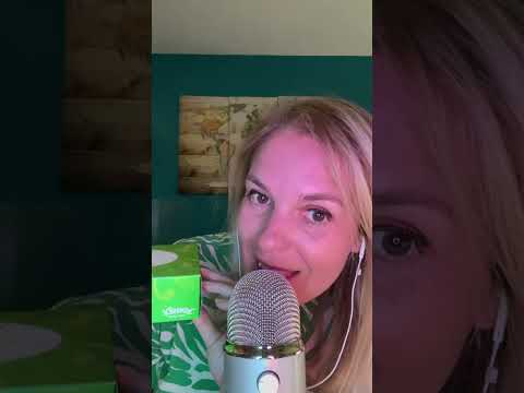 ASMR FR / Des triggers verts pour une totale détente #asmrfr #asmr #shortsasmr