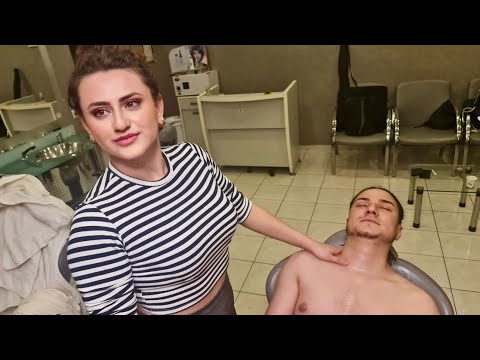 💈PRETTY FEMALE BARBER'S FULL ASMR MASSAGE & SCRATCHING SERVICE | DEEP SLEEP 💤