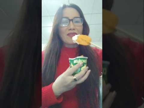 SWEET POTATO WITH YOGURT #food #viral #shortsfeed #mukbang #eatingshow #everyone #eating #asmr