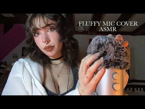 Fluffy Mic Cover Scratching ASMR | Mic Tapping, Whispering, Rambling