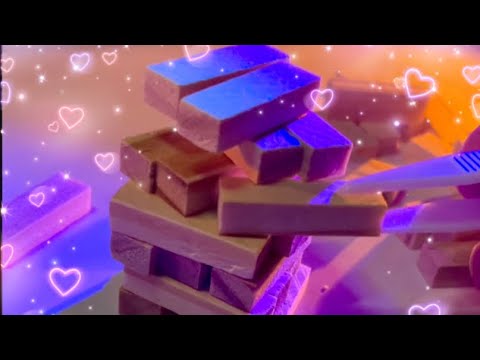 ASMR Mini Jenga Puzzle ❤️🧩 🌺✨