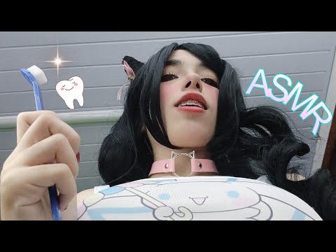 ASMR DENTISTA NEKO CUIDANDO DA SUA CÁRIE | ROLEPLAY