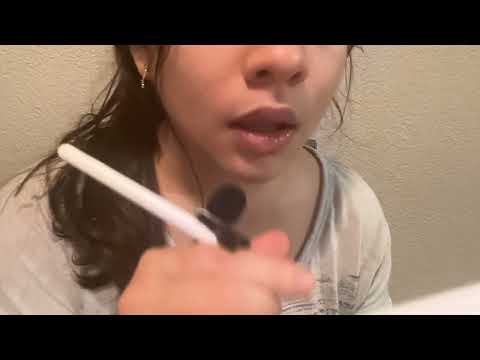 ASMR super distracted friend tries to draw you in 5 min ✍️🌚