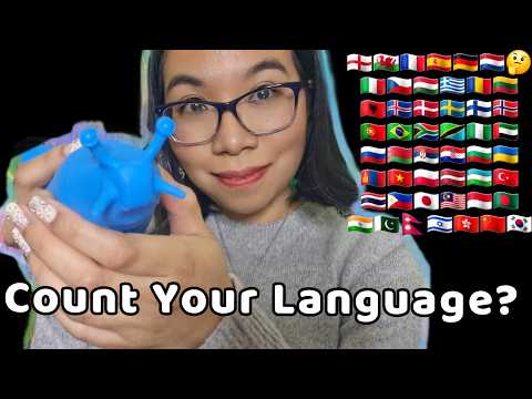 ASMR Language Challenge 🌈 Fast to Slow Colour Triggers in Different Languages