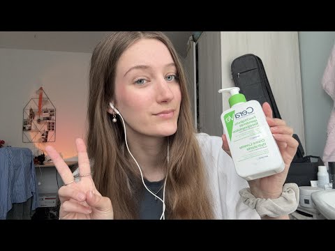 ASMR doing your skincare in 7 minutes
