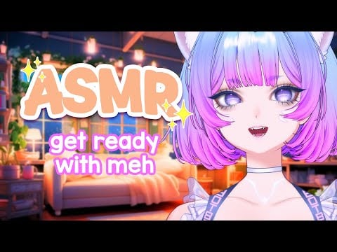 ASMR🌻Get Ready With Me [Hair Brushing, Ear Massage, Lotion]