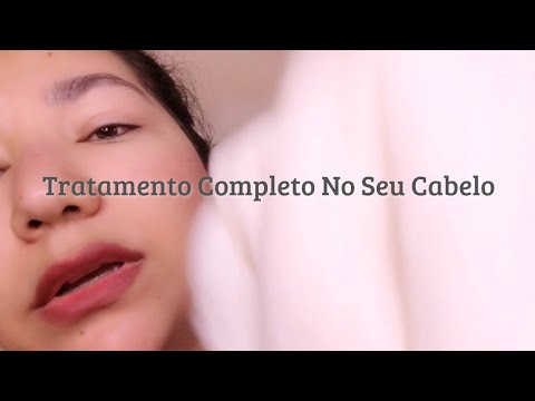 ASMR - Lavando, Hidratando, Cortando, Secando e Alisando Seu Cabelo Até Você Dormir