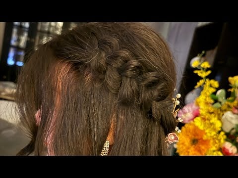 ASMR | Half Up Bridal Hairstyling, W/ A Simple Braid - Perfectionist, Hair Fixing, Finishing Touches