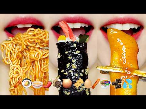 ASMR 10-Minute Satisfying Emoji Food Compilation MUKBANG 10분 이모지 먹방 모음집 Eating Sounds