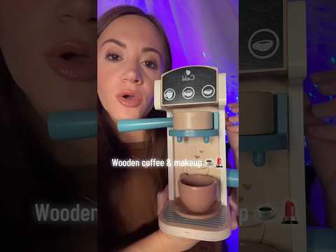 Wooden Coffee & Makeup 🪵 #asmr