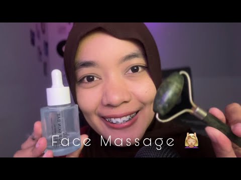 ASMR Face Massage with Serum 💆🏼‍♀️🍃 Visual Triggers for Deep Sleep😴
