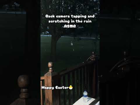 Up close phone case scratching and tapping in the rain😌☔️ #asmr #scratchingasmr #tappingasmr #rain