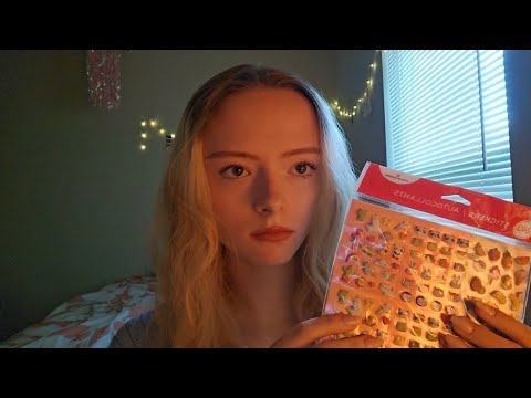 putting stickers on you | lofi asmr