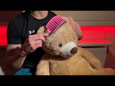 ASMR Gentle Hair Brushing (male soft spoken)