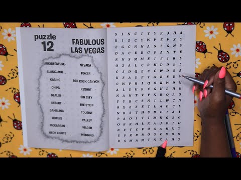FABULOUS LAS VEGAS WORD SEARCH ASMR CHEWING GUM