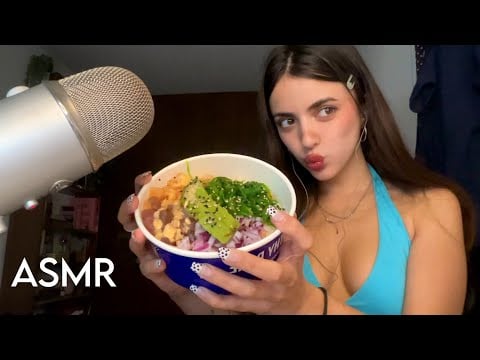 ASMR| COMIENDO POKE BOL 🍚🥑 + Reflexión profunda 