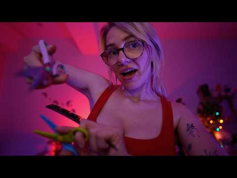 ASMR Schneller Friseurbesuch auf DEUTSCH  ✂️ {personal attention, schneiden, massage..}