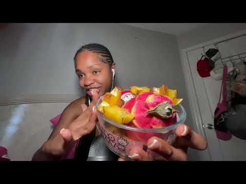 ASMR Trying Starfruit & Dragon Fruit