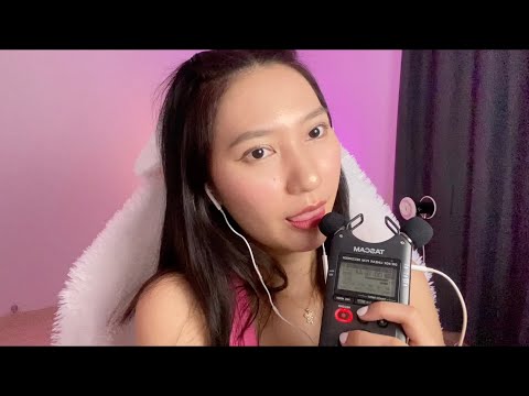 ASMR SOFT KISS, BLOWING & WET MOUTH SOUNDS TASCAM - RAINIE ASMR 💖💦