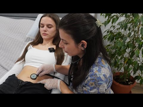 ASMR Detailed Abdominal Assessment | Physical Examination, Sensory Check, Soft Spoken Role Play