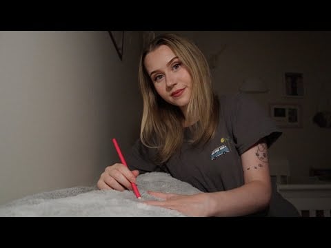ASMR Drawing On Your Body (Relaxing, Soft Spoken)
