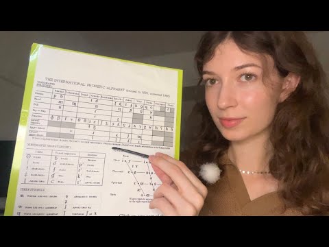 ASMR teaching you the international phonetic alphabet 📚