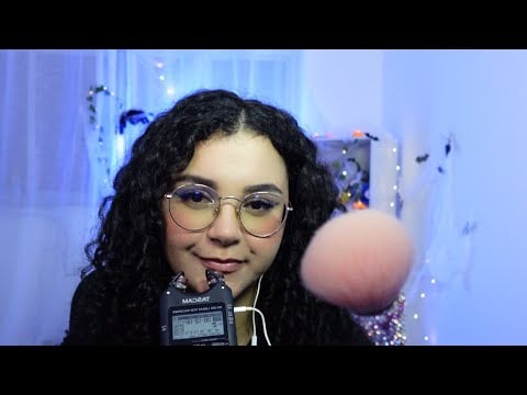 ASMR PINCEL NA TELA E SONS DE BOCA #ASMR