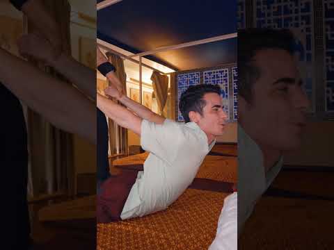 ASMR: CRAZY Thai Stretching Massage with Unique Techniques! #shorts