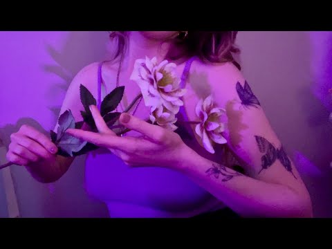 🌻Flower World🌸🌼 I Try ASMR Triggers - Flower Massage l Crinkles, Petal Rustling, Massage