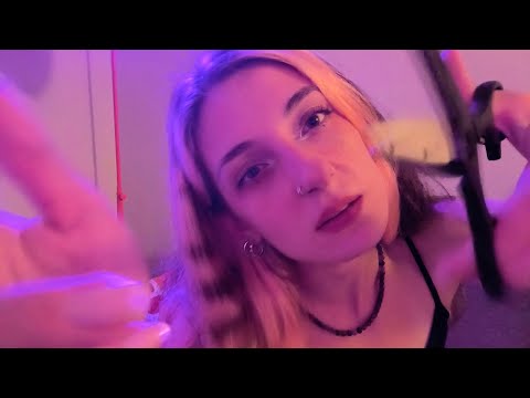 ASMR Hand Movements 🔮 Pulling & Cutting Negative Energy - Lofi Visual 💓 Whispering