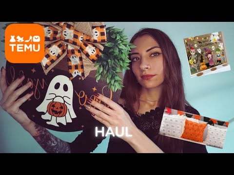 🎃ASMR FRANCAIS | HAUL TEMU SPECIAL HALLOWEEN 🎃