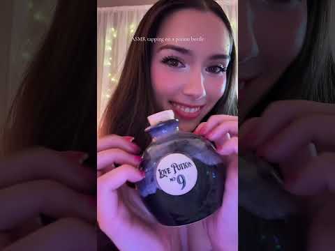 #ASMR tapping on a potion bottle 🔮 and drinking it too hehe