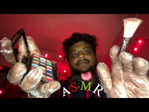 ASMR Spit Painting Makeup 👅
