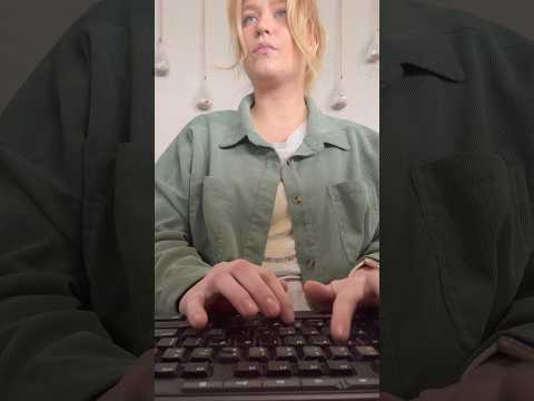 asmr typing on a keyboard w/ background noise ⌨️ #lofiasmr #typingasmr #asmrtyping #asmrvideos
