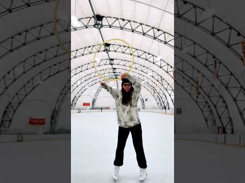 Ice Skating AND Hula Hooping?! 😳⛸️