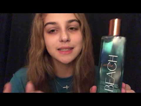 ASMR | bath and body works collection | whispering, tapping, lid sounds, liquid