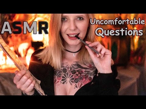 ASMR Asking You Uncomfortable Personal Questions- Soft Spoken, Writing Sound