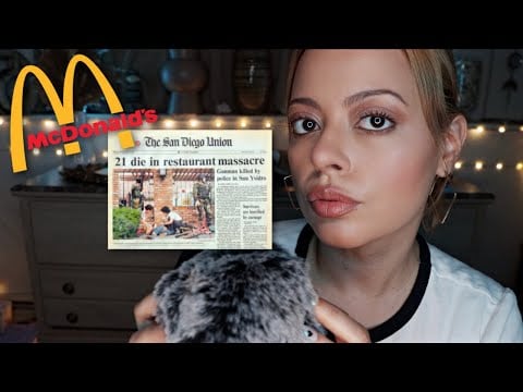 ASMR True Crime - 1984 McDonald's Massacre| What Went Wrong? (Upclose Whispering, Mic Brushing)