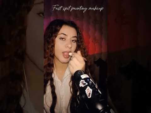 Asmr fast spit painting makeup 💄 #asmr #relax #reels