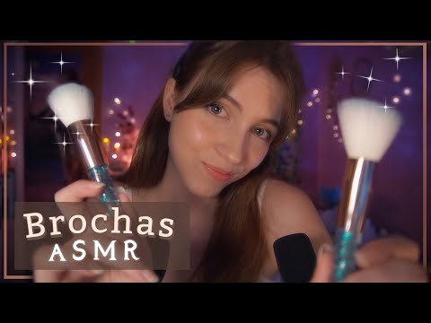 ASMR 🌜 Brochas, cantos celestiales + mouth sounds ✨