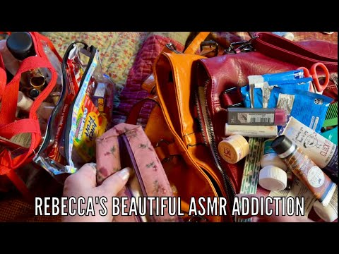 ASMR "New Purse" Rummage/Exchange (No talking version) Lots of vinyl squeezing!